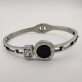 Bvlga.ri Clone Solo Black Square Zirconia - Stainless Steel - Offer Hunts
