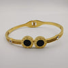 Bvlga.ri Clone Double Black - Stainless Steel 18K Gold Plated Bracelet - Offer Hunts