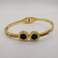 Bvlga.ri Clone Double Black - Stainless Steel 18K Gold Plated Bracelet - Offer Hunts