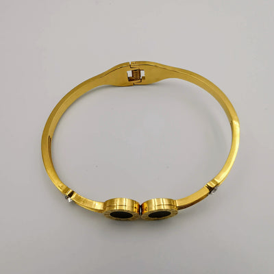Bvlga.ri Clone Double Black - Stainless Steel 18K Gold Plated Bracelet - Offer Hunts