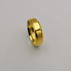 Wedding Band Ring - Laser Smoothed Edges - 24K Gold Plate - Offer Hunts