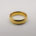 Wedding Band Ring - Laser Smoothed Edges - 24K Gold Plate - Offer Hunts