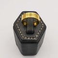 Wedding Band Ring - Engraved Design - 24K Yellow Gold Plate - Offer Hunts