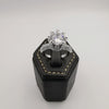 Princess Simulated Diamond Ring - 24K White Gold Plate - Offer Hunts