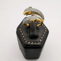 Serpent Stone Ring Free Size - 24K Gold Plate - Offer Hunts