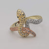 Tri-Color Snake Ring - 24K Yellow Gold Plate - Offer Hunts