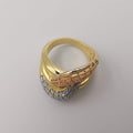 Tri-Color Entangled Ring - 24K Gold Plate - Offer Hunts