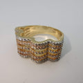 Tri Color Quad Wave Ring - 24K Gold Plate - Offer Hunts