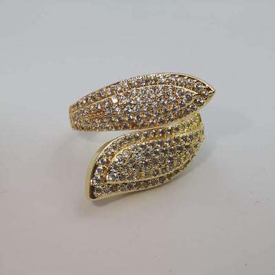 Double Snake Adjustable Ring - 24K Gold Plate - Offer Hunts
