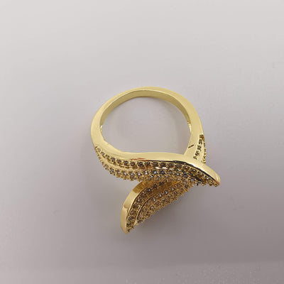 Double Snake Adjustable Ring - 24K Gold Plate - Offer Hunts