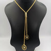 24K Gold Plated Versac.e Dual Danglers Necklace - Offer Hunts