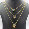 24K Gold Plated 3 Layer Necklace - Offer Hunts