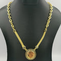 24K Gold Plated Givench.y Elegance Coin Necklace - Offer Hunts