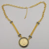 24K Gold Plated Givench.y Elegance Coin Necklace - Offer Hunts
