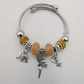 Crystal Charm Bracelet [Elephant+Fairy+Rose] - Multiple Colors - Offer Hunts