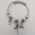 Crystal Charm Bracelet [Elephant+Fairy+Rose] - Multiple Colors - Offer Hunts