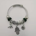Crystal Charm Bracelet [Hand+Tree+Elephant] - Multiple Colors - Offer Hunts
