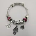 Crystal Charm Bracelet [Hand+Tree+Elephant] - Multiple Colors - Offer Hunts