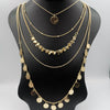 Obsidian 5 Layer Necklace - Golden and Silver - Offer Hunts