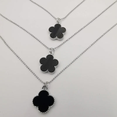 Five Petal 3 Layer Necklace - Golden, Rose Gold and Silver - Offer Hunts