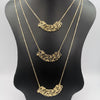 Thick Clouds 3 Layer Necklace - Golden and Silver - Offer Hunts
