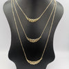 Foggy Clouds 3 Layer Necklace - Golden and Silver - Offer Hunts