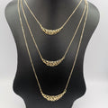 Foggy Clouds 3 Layer Necklace - Golden and Silver - Offer Hunts