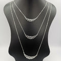 Foggy Clouds 3 Layer Necklace - Golden and Silver - Offer Hunts