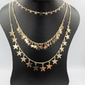 Solar Star 3 Layer Necklace - Golden and Silver - Offer Hunts