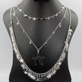 Heaven Star 3 Layer Necklace - Golden and Silver - Offer Hunts