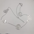 Sparkle Blossom Necklace - Golden and Silver - Offer Hunts