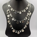 Virtuous Pearl 3 Layer Necklace - Golden and Silver - Offer Hunts