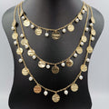 Virtuous Pearl 3 Layer Necklace - Golden and Silver - Offer Hunts