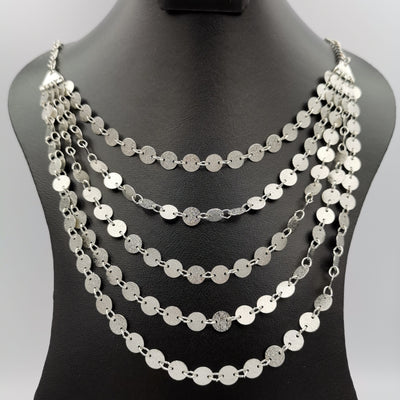 Forsaken 5 Layer Necklace - Golden and Silver - Offer Hunts
