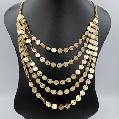Forsaken 5 Layer Necklace - Golden and Silver - Offer Hunts