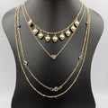Heart Evil Eye Protector - 4 Layer Necklace - 3 Designs - Offer Hunts