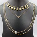 Heart Evil Eye Protector - 4 Layer Necklace - 3 Designs - Offer Hunts