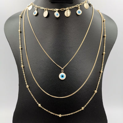 Grateful Eye Protector 4 Layer Necklace - 3 Designs - Offer Hunts