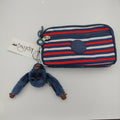 Kipling Blue Red Striped Purse - Offer Hunts