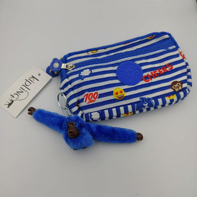 Kipling Blue Striped Purse - Offer Hunts