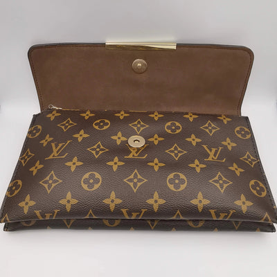 Louis Vuitton Brown Cafe Leather Bag - Offer Hunts