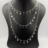 Star Interlink Danglers 3 Layer Necklace - Golden, Rose Gold and Silver - Offer Hunts