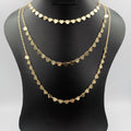 Heart Small Size Danglers 3 Layer Necklace - Golden, Rose Gold and Silver - Offer Hunts