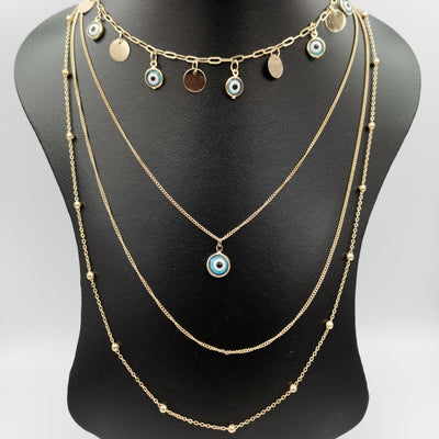 Grateful Eye Protector 4 Layer Necklace - 3 Designs - Offer Hunts
