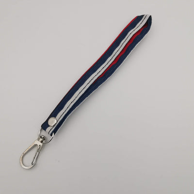 Kipling Blue Red Striped Purse - Offer Hunts