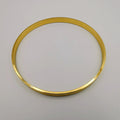 24K Gold Plated Round Flat Basic Bracelet - Offer Hunts