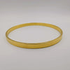 24K Gold Plated Round Flat Basic Bracelet - Offer Hunts