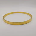 24K Gold Plated Round Flat Basic Bracelet - Offer Hunts