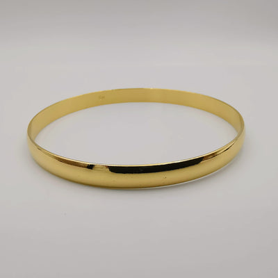 24K Gold Plated Round Curve Basic Bracelet - Offer Hunts