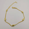 18K Gold Plated Beaded Anklet - Offer Hunts